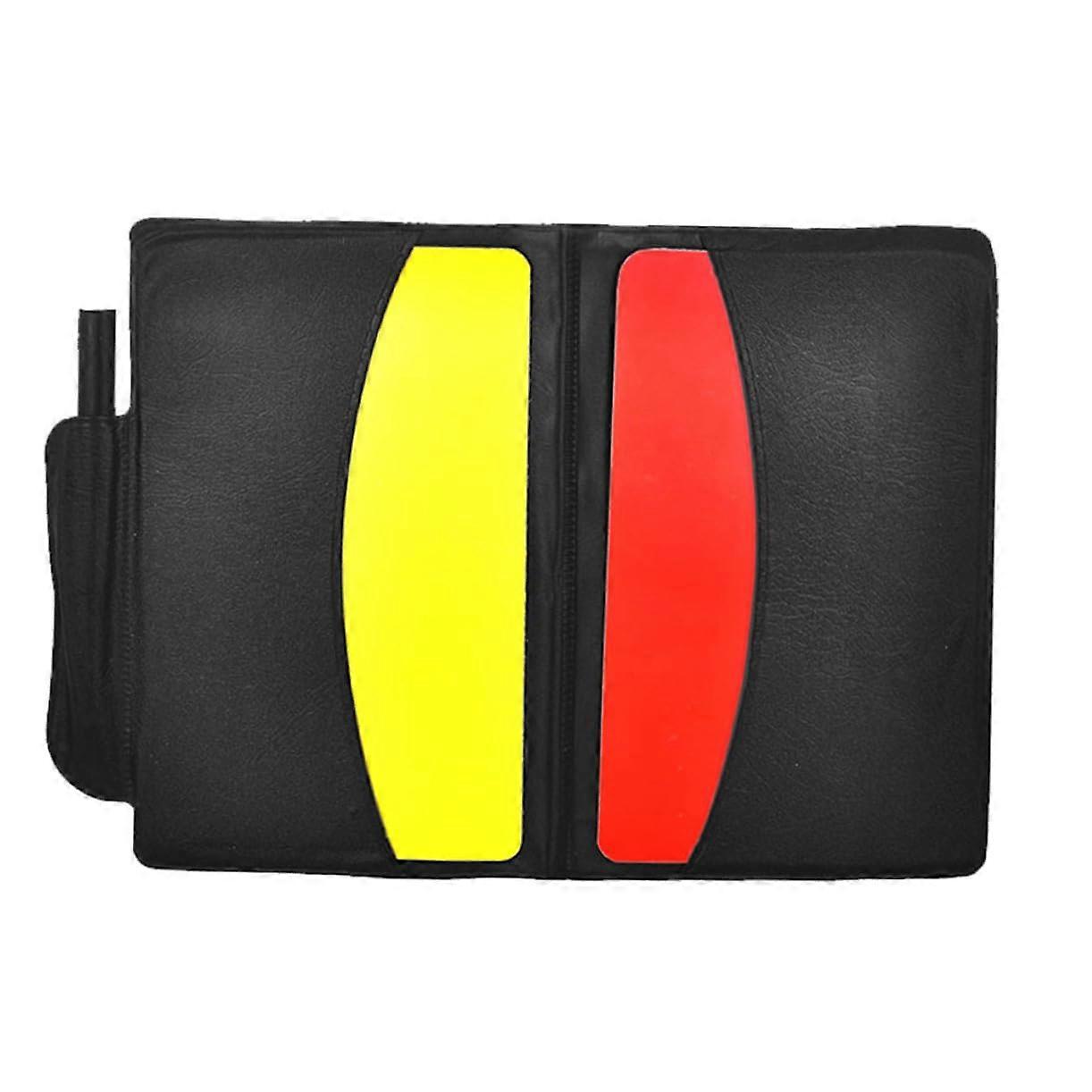 Referee Card Set Red, Two Metal Whistles, Pocket Wallet For Easy Access, Football And Soccer