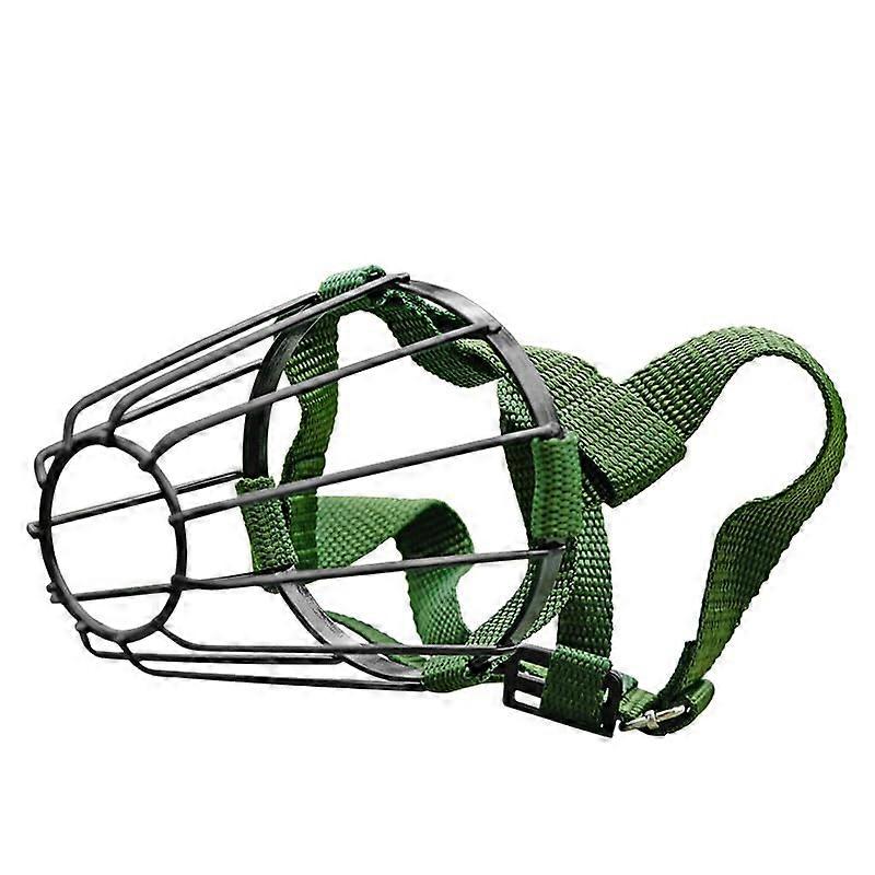 Dog Muzzle Adjustable Nylon Strap Headstrap Design Prevents Removal Mouth Guard For Chewing No.2 Style No.2