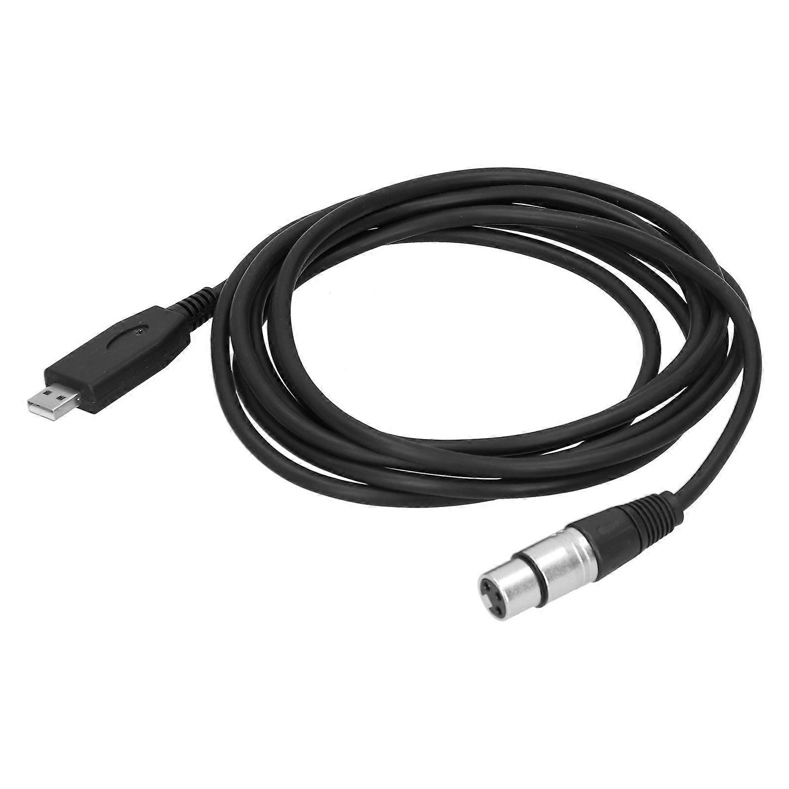 USB to XLR Female Microphone Cable Plug Play Microphone Connector Cable Cord3m / 9.8ft