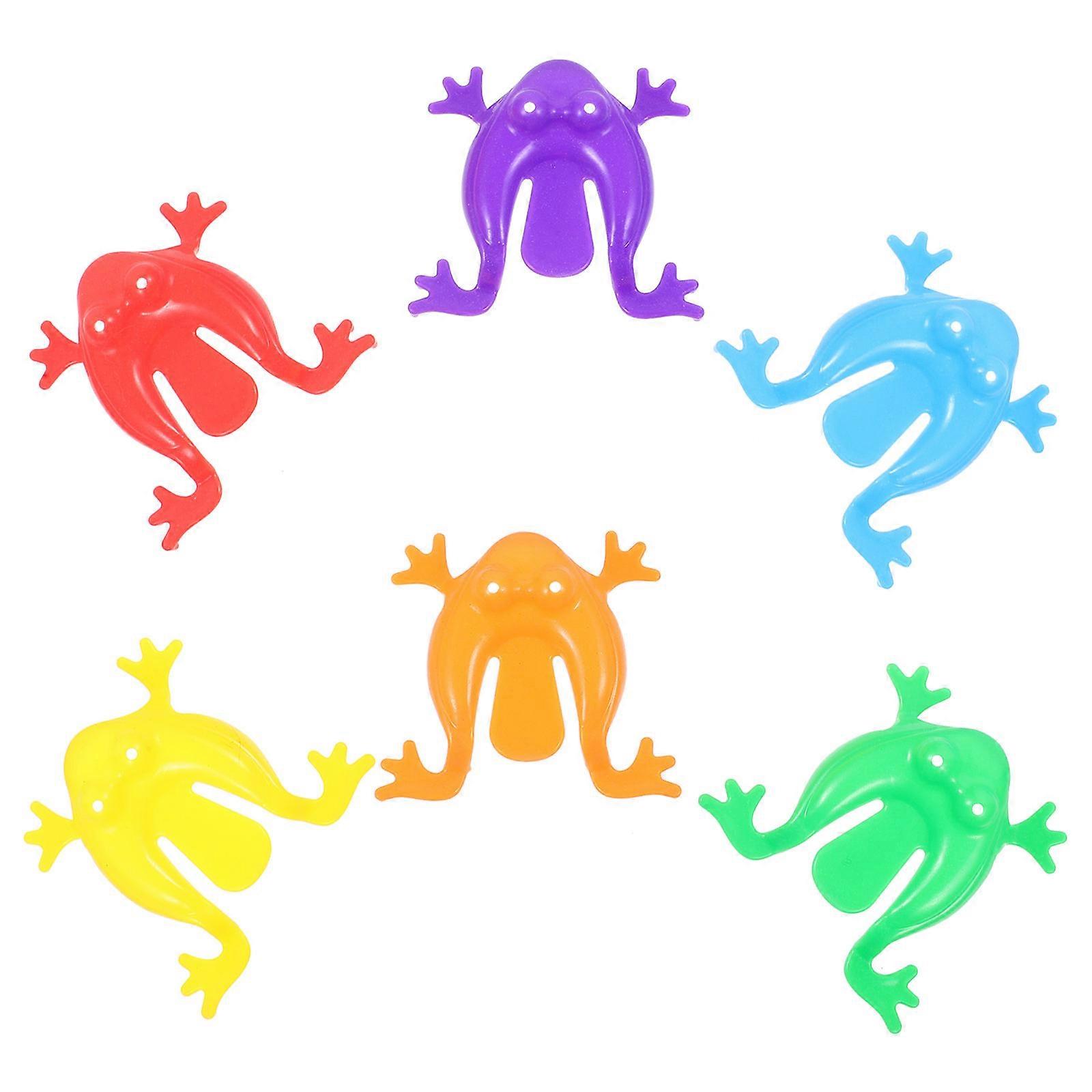 Jumping Leap Plastic Frog Toy for Children 24Pcs Assorted Colors