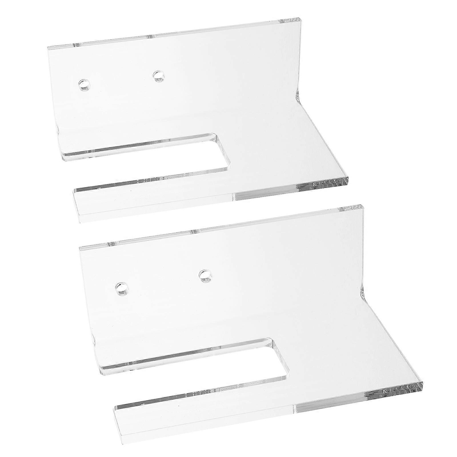 Skateboard Wall Mount Display Rack Acrylic for Storage 4Pairs Transparent