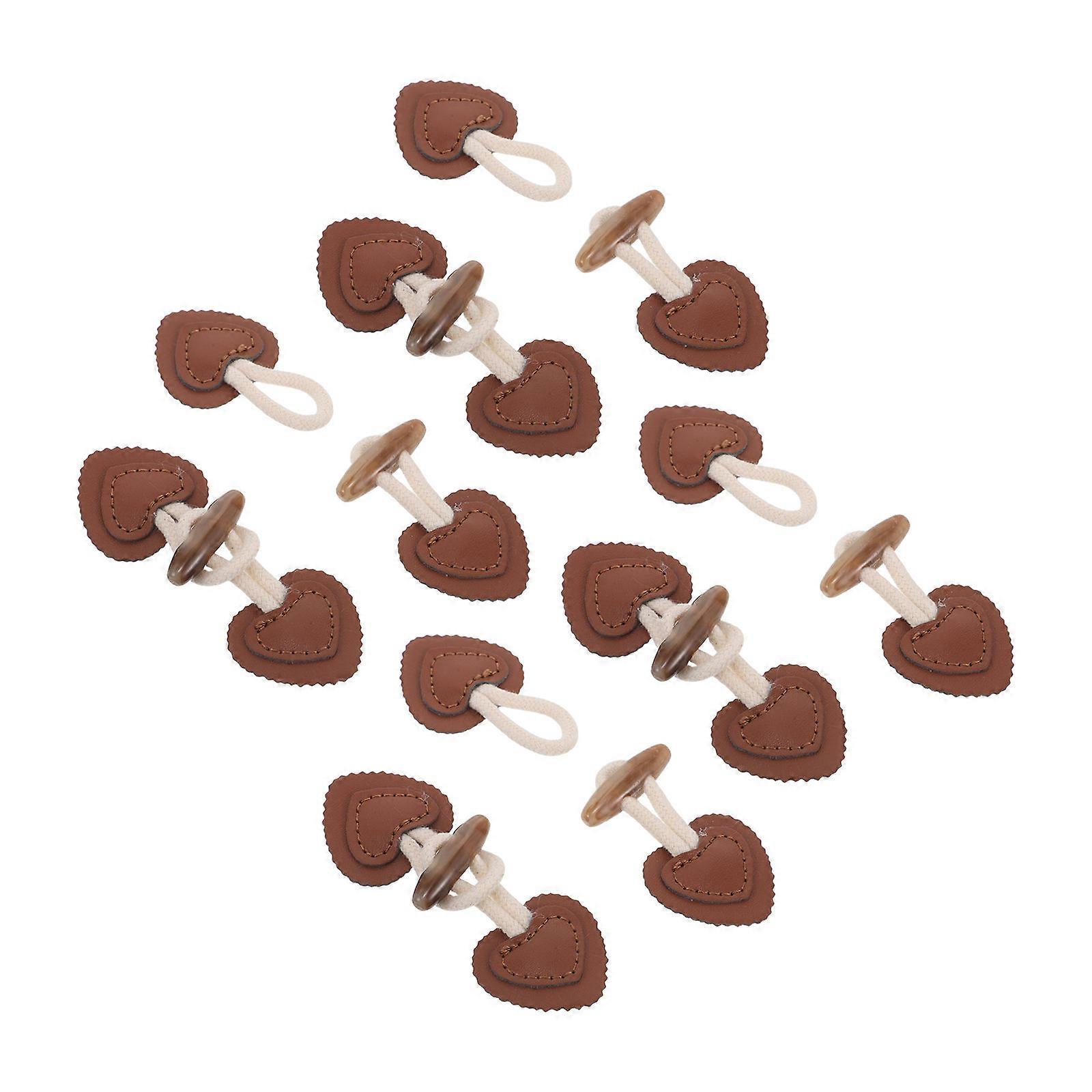 Horn Toggle Button 16Pcs for DIY Garment Closures Decorative Collar