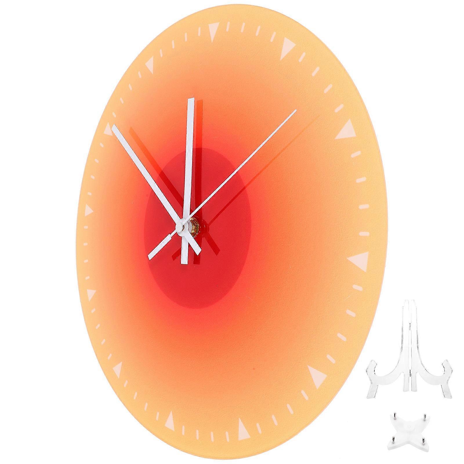 Acrylic Wall Clock for Decoration 2Pcs Decorative Wall Clock for Office Use