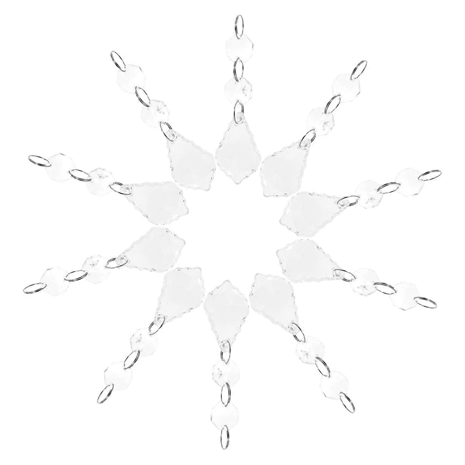 Transparent Crystal Lamp Pendant for Ceiling Decoration 30Pcs Replacement