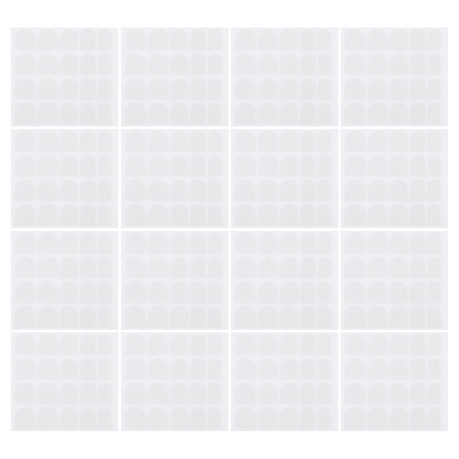 Nail Sticking Sticker White Double-Sided Tape for Nail Use 50Pcs Set