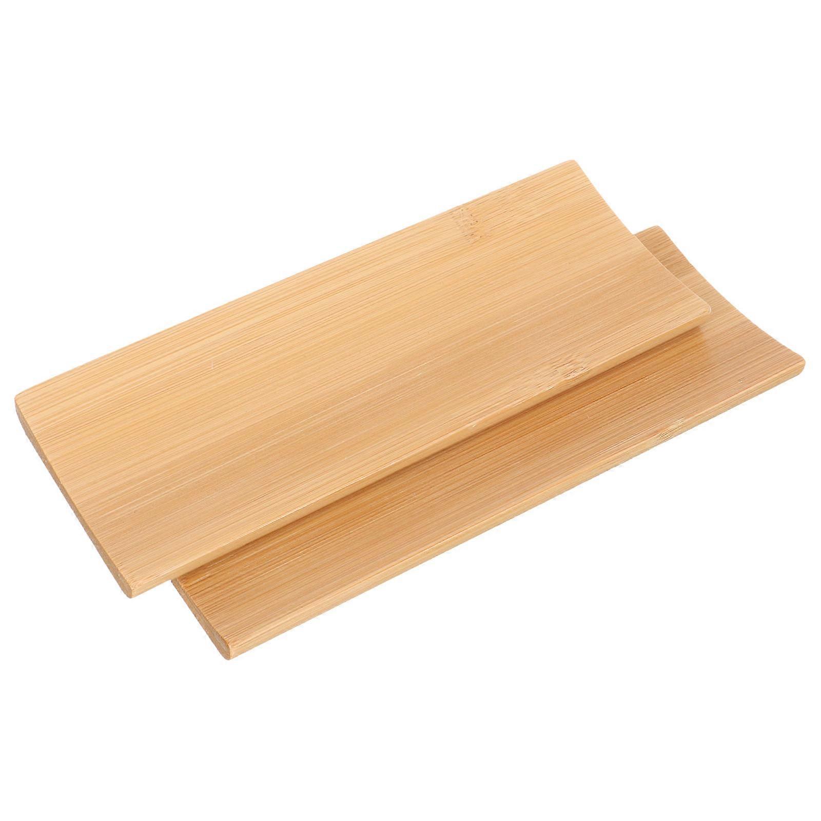 Wooden Sushi Plate Set Japanese Sushi Platter Elegant and Simple Home Use 17x6.5cm 2Pack