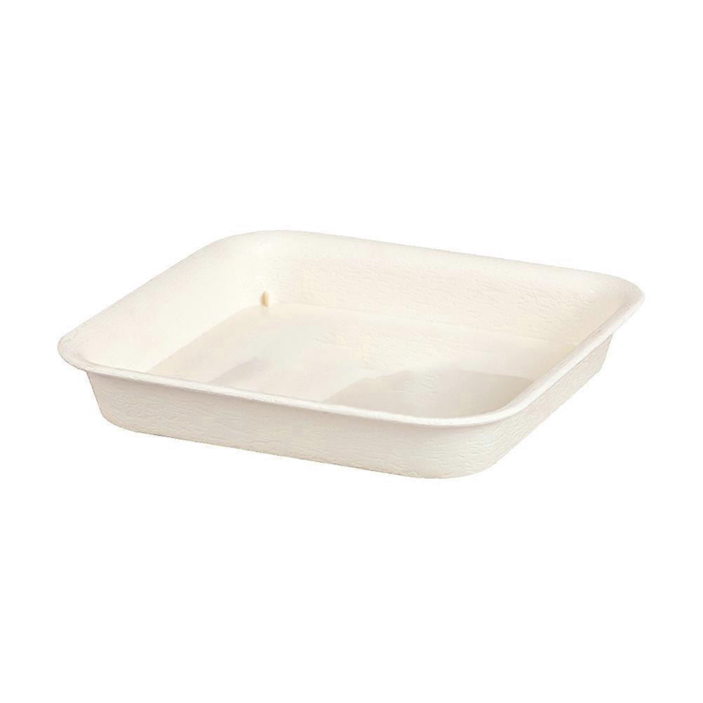 Thicken Tray Square Plastic Flower Pot Tray for Leakproof Use 4 Pieces