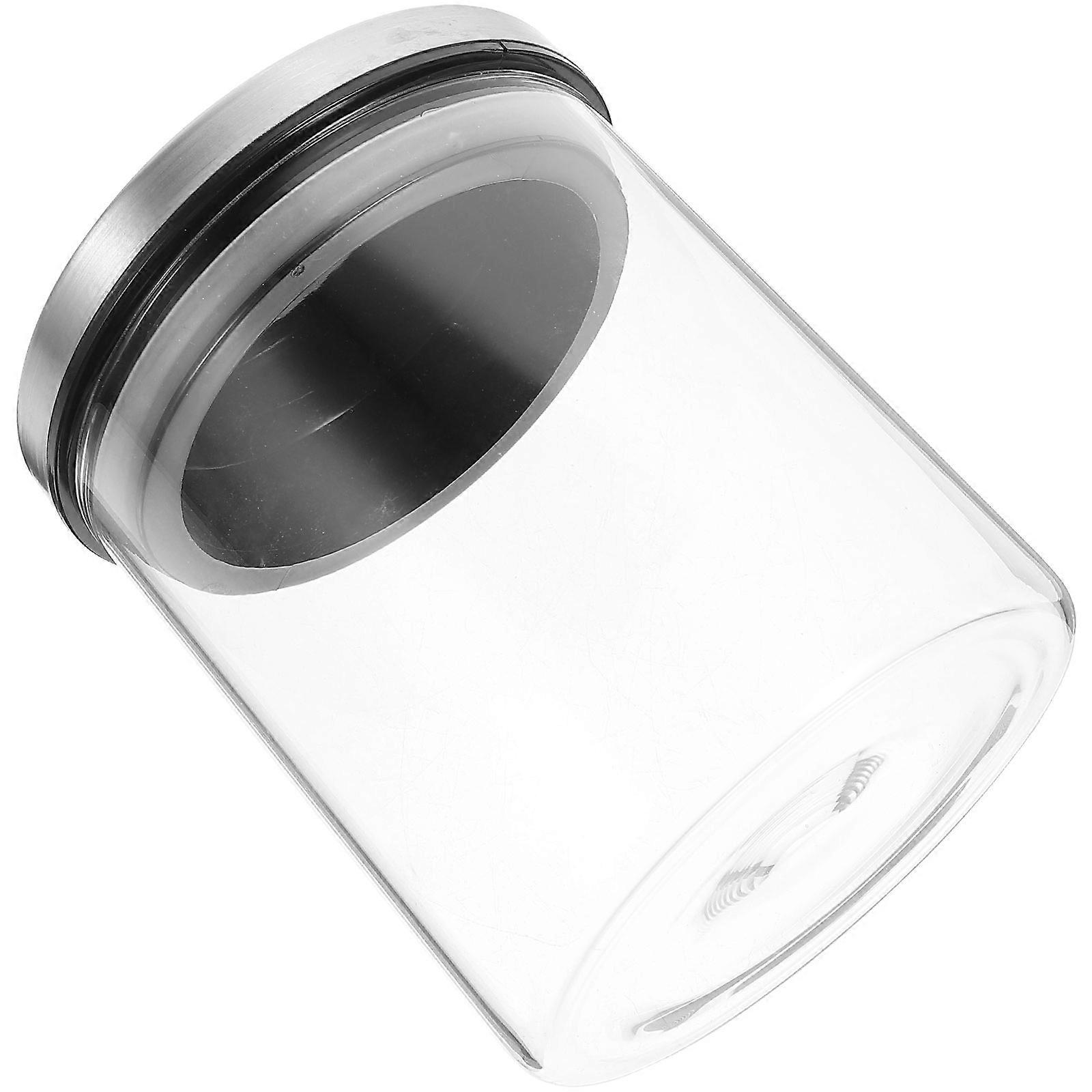 Glass Storage Jar 2Pcs For Home Use Perfect For Kitchen Organizing Transparent Food Containers With Good Sealing Features