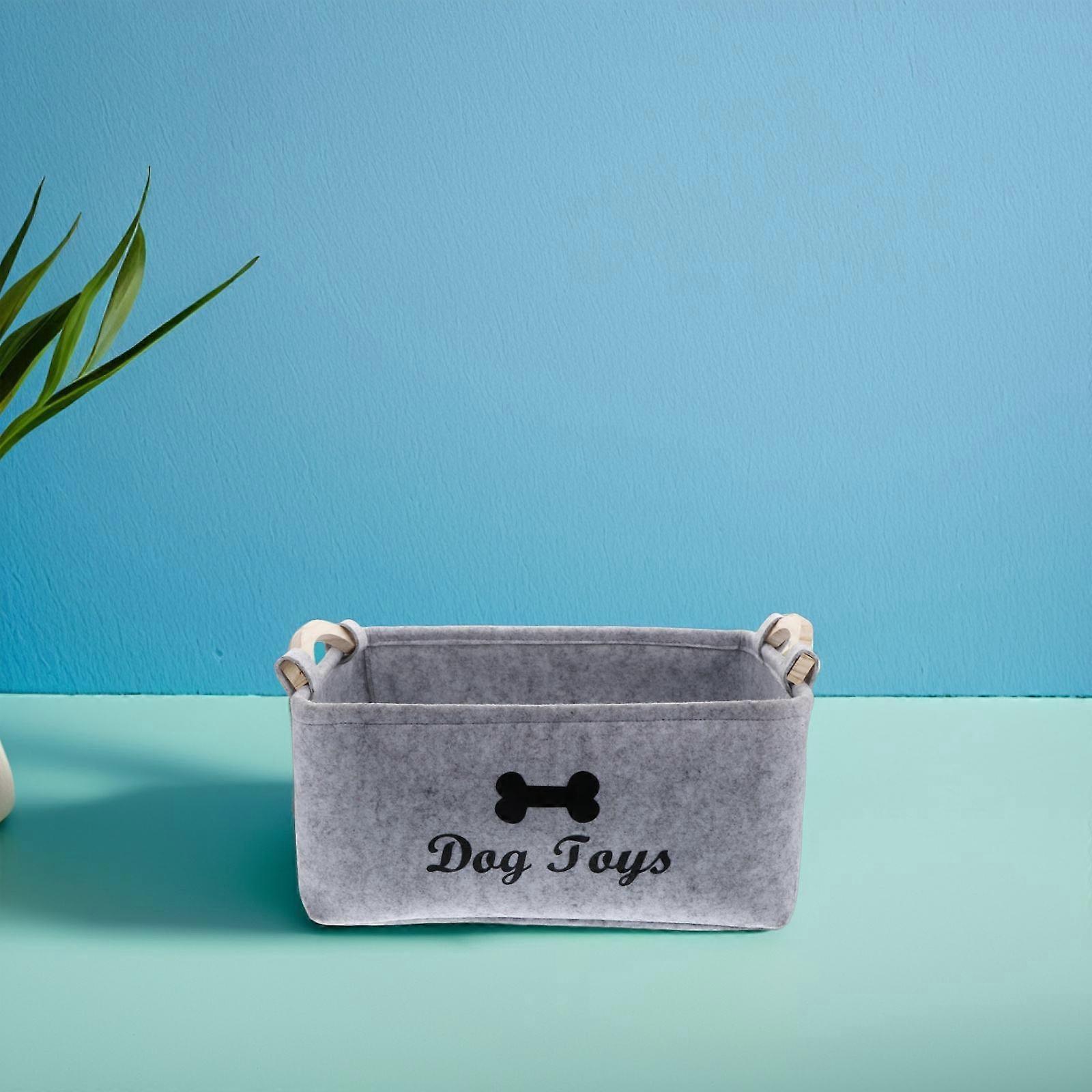 Pet Toy Accessory Bin Felt Basket for Organizing Storage Needs