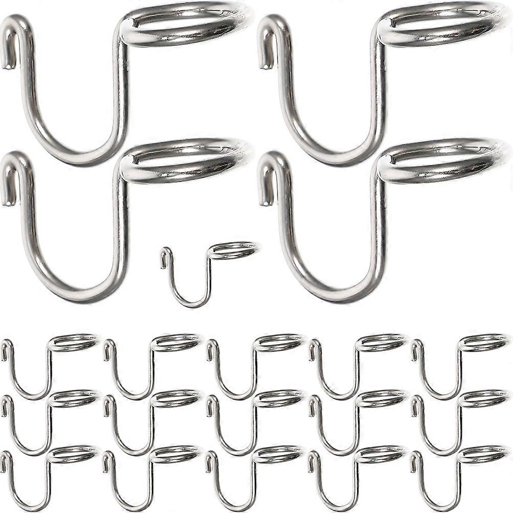 60 Pcs Closet Connection Hooks For Clothes Hanging And Organization In Silver Certified Material