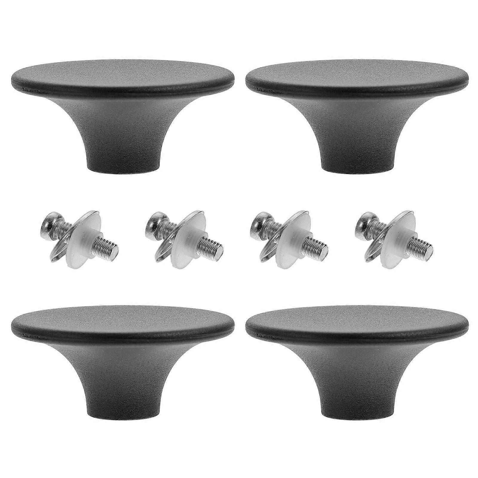 Kitchen Pot Grip Handles 12 Pcs Heat-Resistant Black Knobs Suitable For Cooking Pots Woks