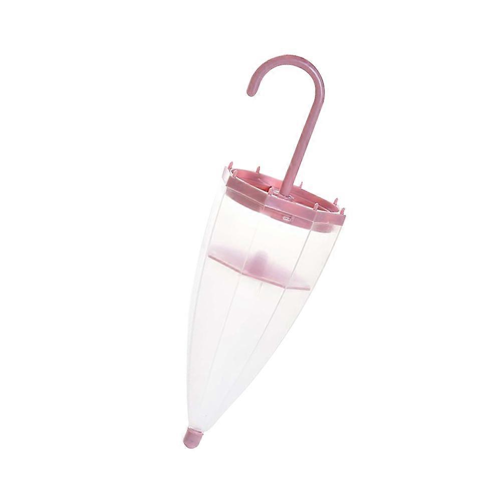 Creative Umbrella Shaped Dehumidifying Box For Closet Hanging Design Pink Moisture Proof 1Pack