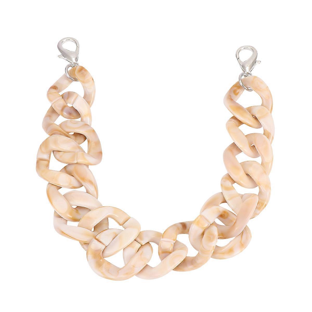 Purse Chain Acrylic Handbag Chain for DIY Bag Replacement 2 Pieces