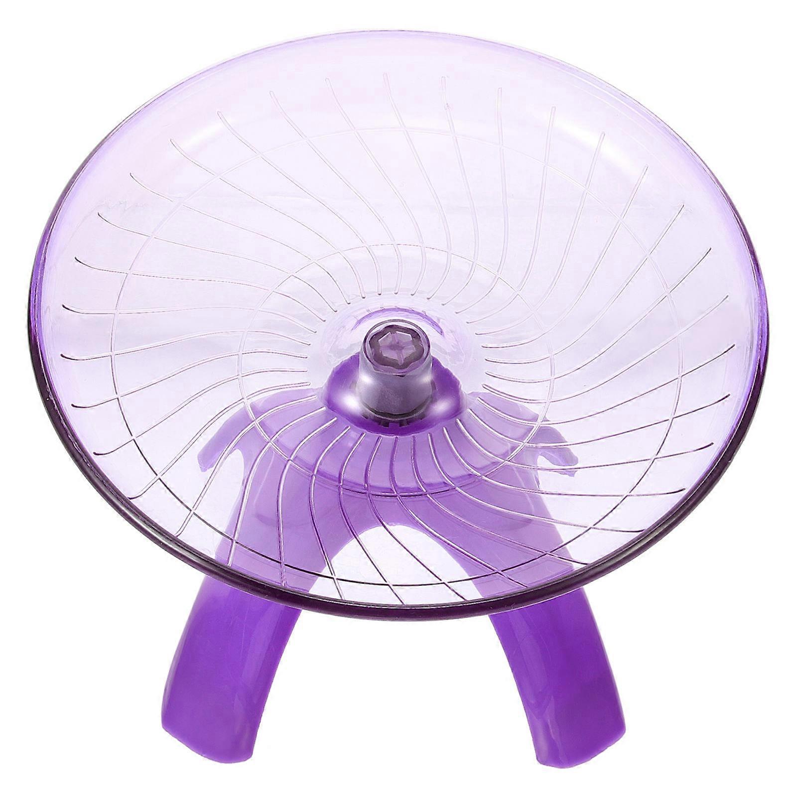 Hamster Running Wheel 3Pcs Purple Plastic Wheel Toy for Small Pets Exercise