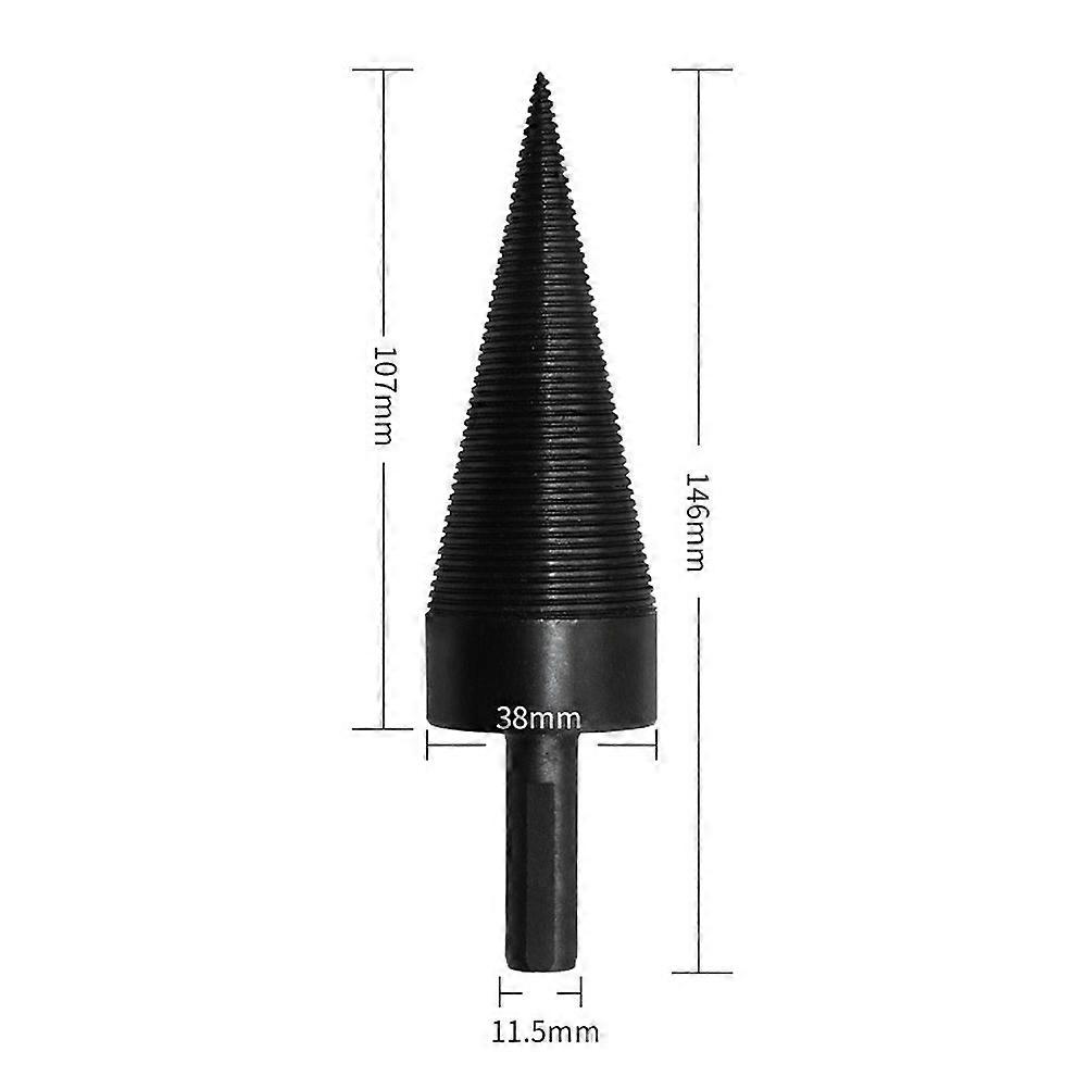 Wood Chopping Tool for Splitting Electric 38mm Triangle Handle Drill Bits