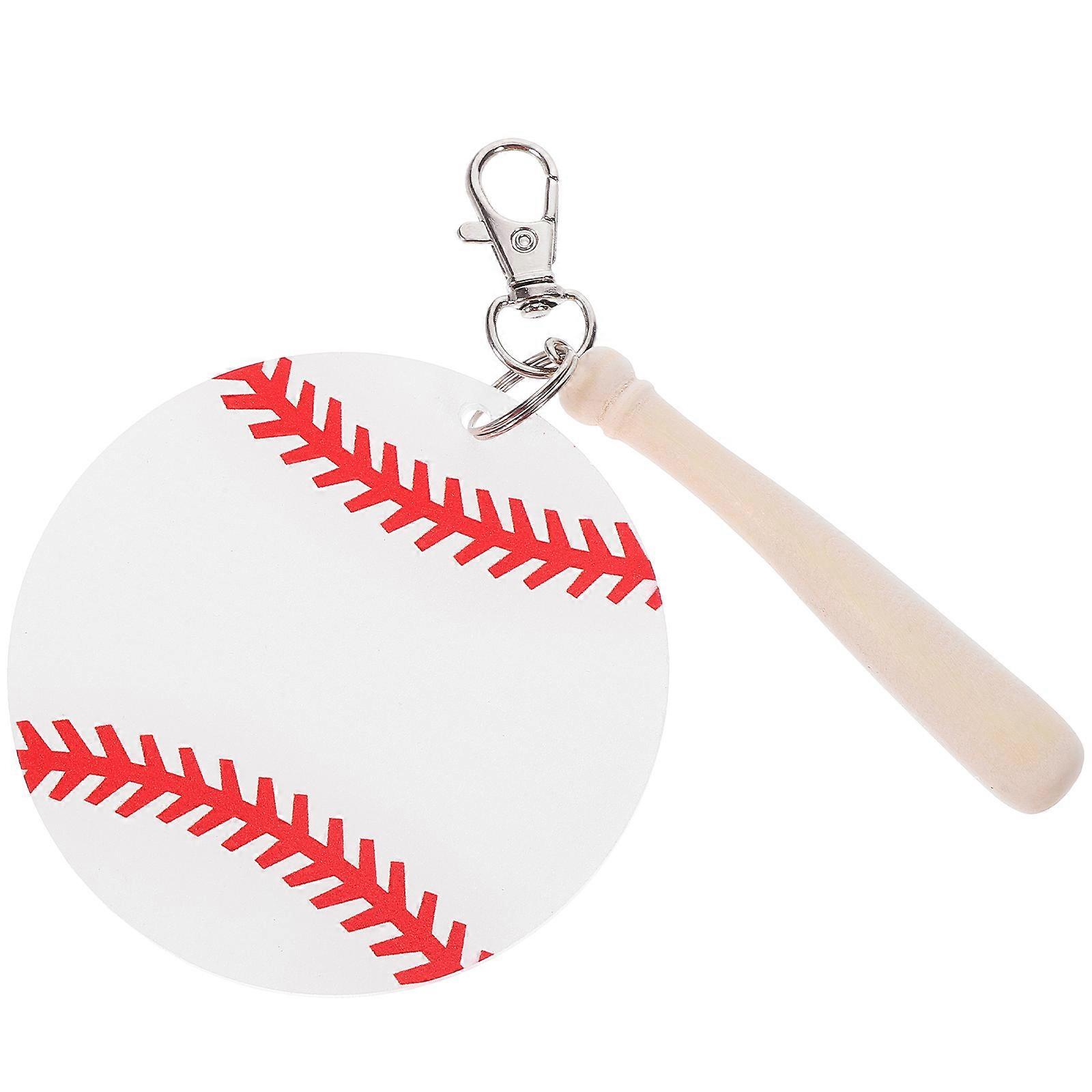 Baseball Keychain Decorative Baseball Pendant for 6Pcs Use