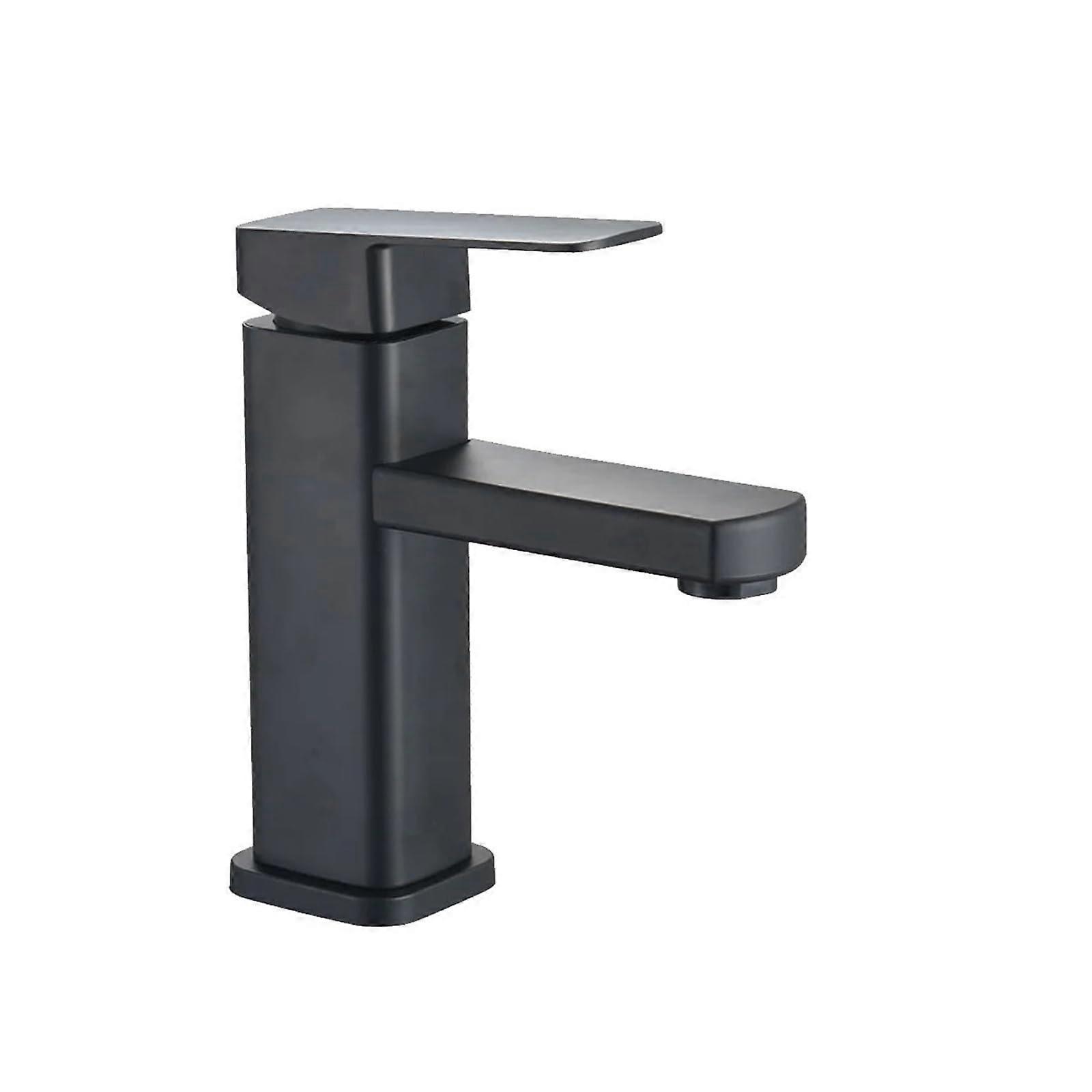 Single Cold Steel Sink Faucet Chrome Finish Tap, Easy Install, Contemporary Design For Home/Commercial