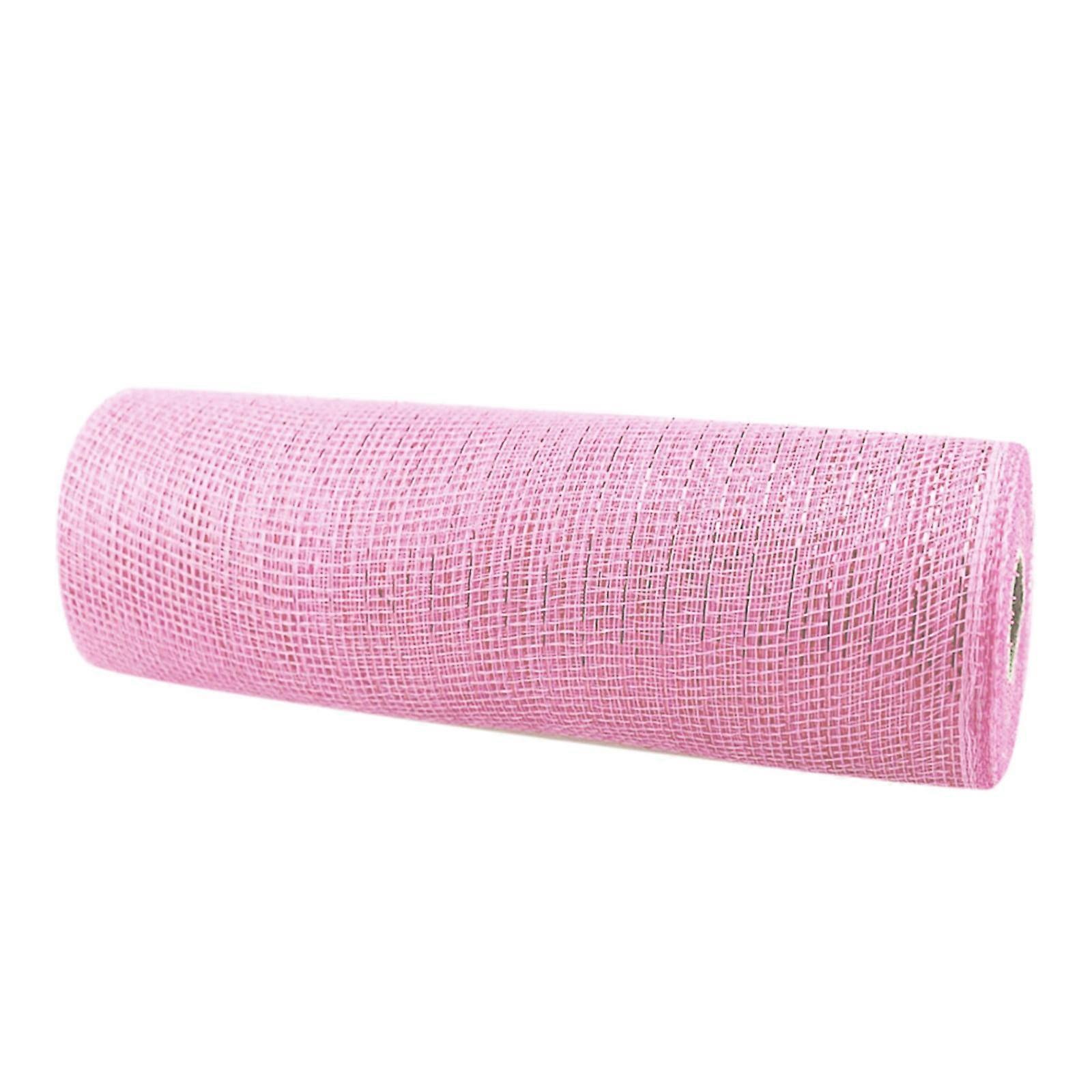 BODOAO 10" x 30Ft Deco Mesh Ribbon for Wreath Making, Poly Metallic Foil Ribbons Compatible with Easter, Christmas, Spring, Summer DIY Crafts Decor