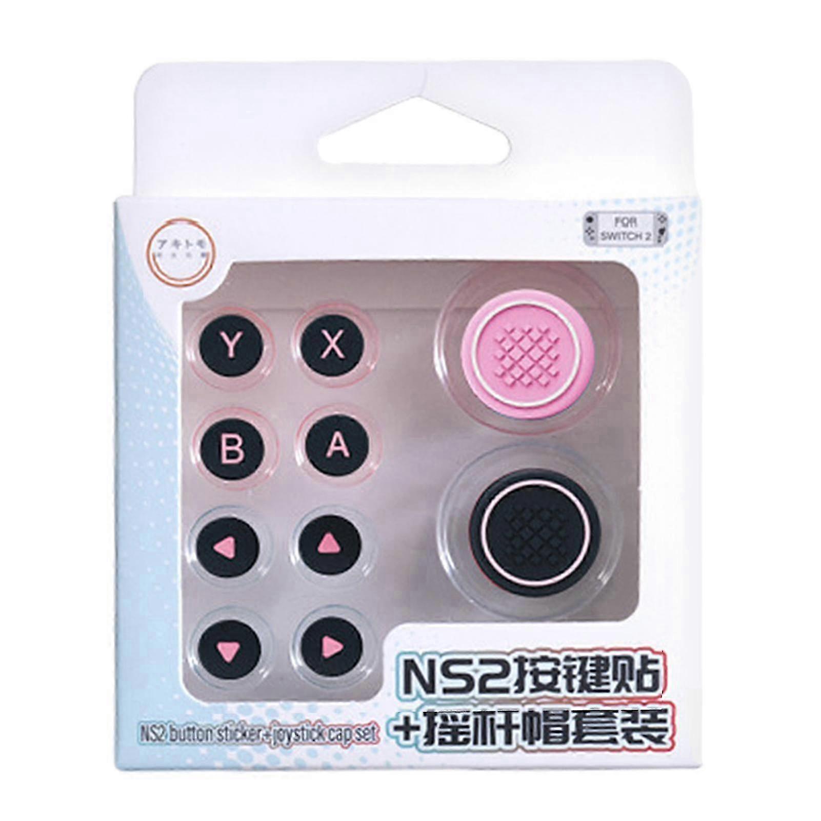 For Switch 2 Silicone Button Covers Thumb Grip Set Easy to Install for Switch 2 Accessories