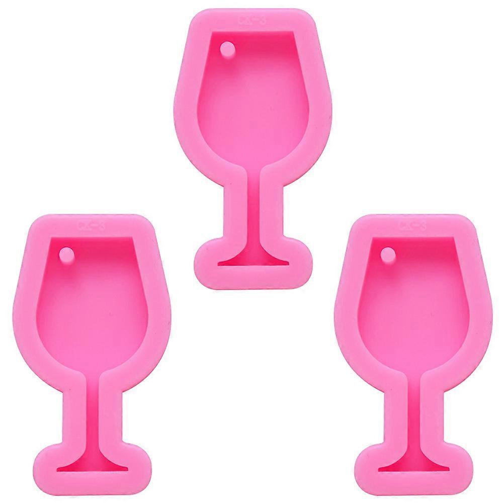 Silicone Resin Mold Goblet Cup for DIY Keychain Charms 9Pcs Set