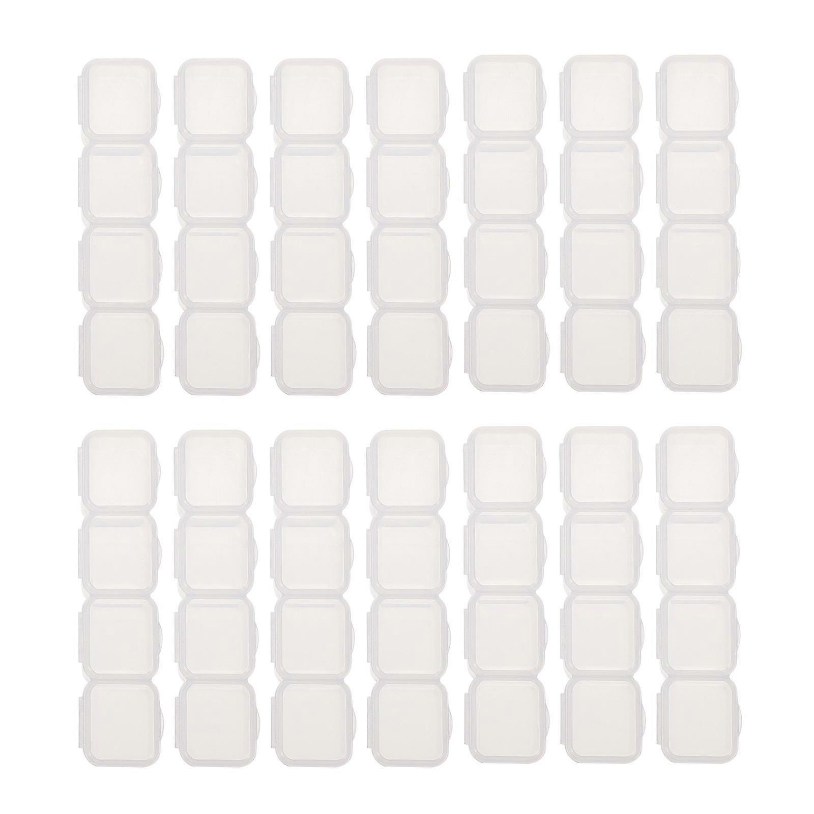 Plastic Diamond Storage Box for Beads Painting with 4 Compartments 20Pcs