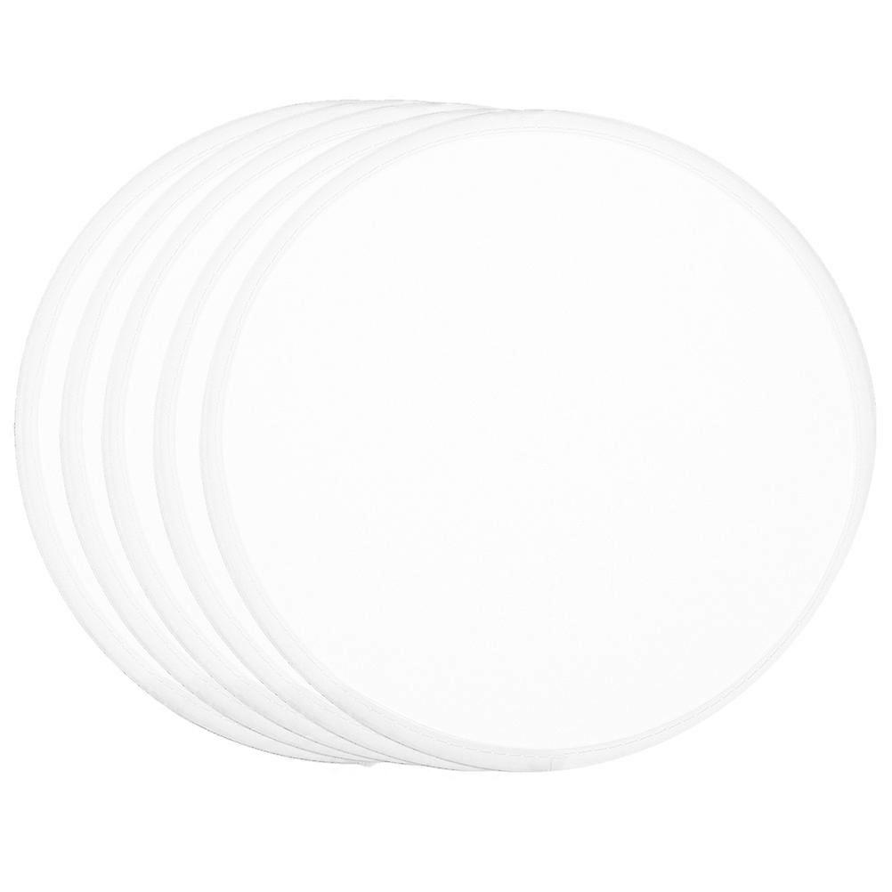 Folding Round Fan White Handheld Fan for Party 15Pcs Set