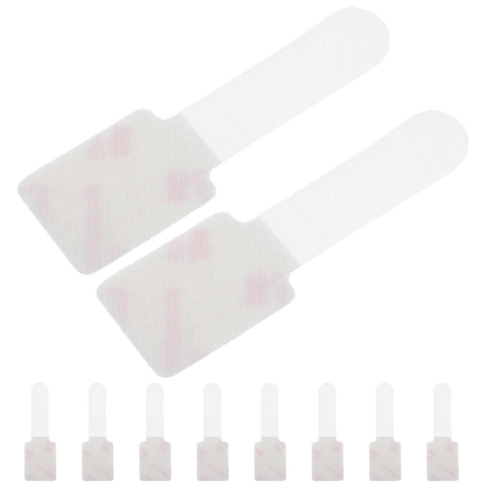 Cord Cable Ties Organizer for Charging Cords 40Pcs Nylon Straps White