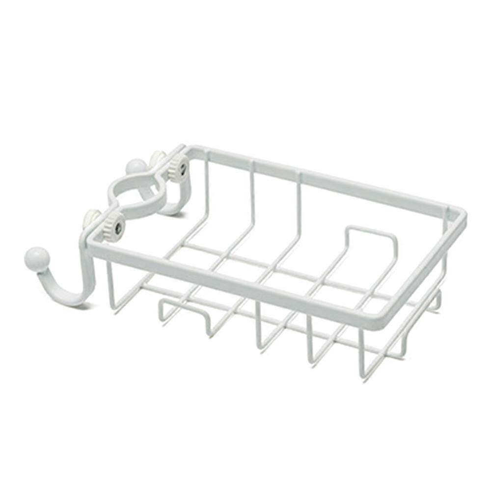 Kitchen Sink Faucet Storage Rack for Draining White 3Pcs Sponge Organizer