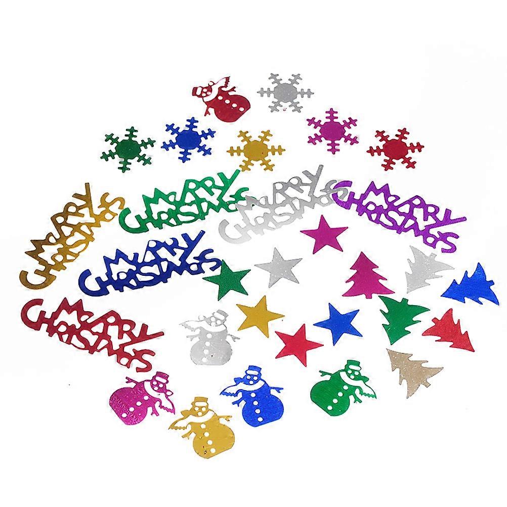 6 Packs Of Christmas Party Confetti Decor Designed For Home Decoration With Snowflake Shape Table Decor