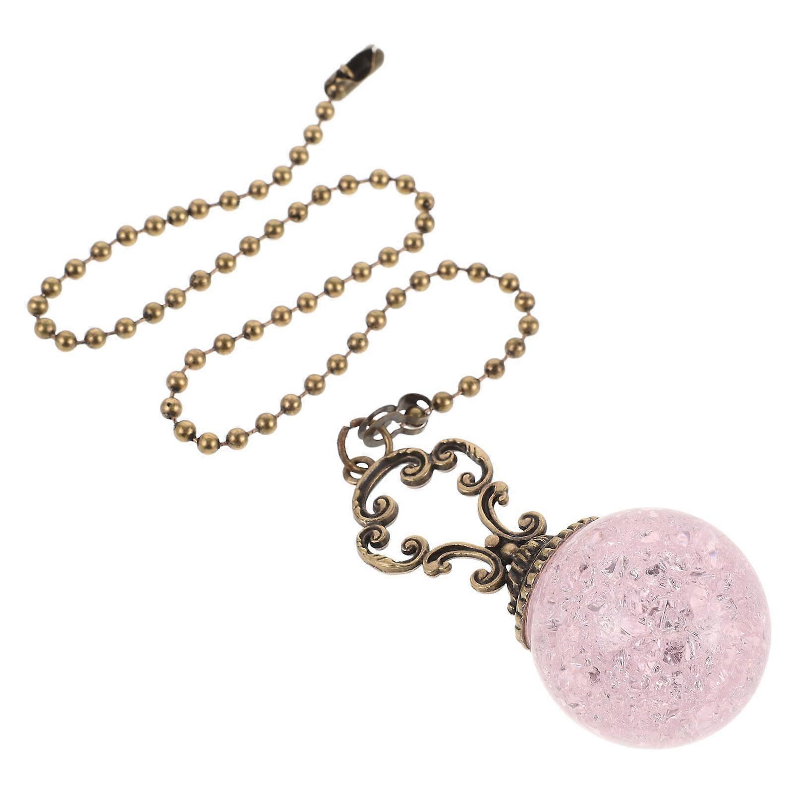 Decorative Pink Ceiling Fan Pull Chain Pendant Extension 3Pcs Pack