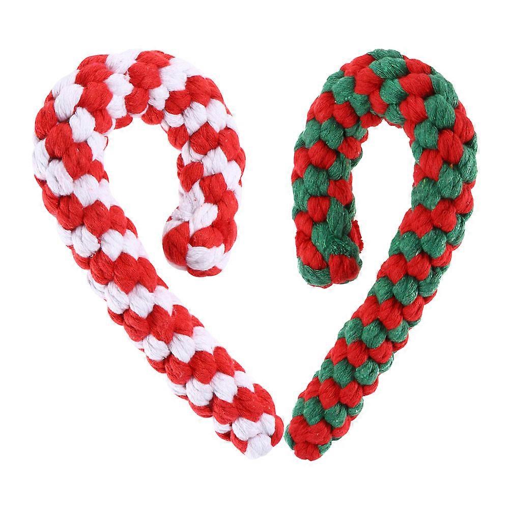 Crutch Shaped Dog Toy for Bite Resistance 6Pcs Assorted Color Pack