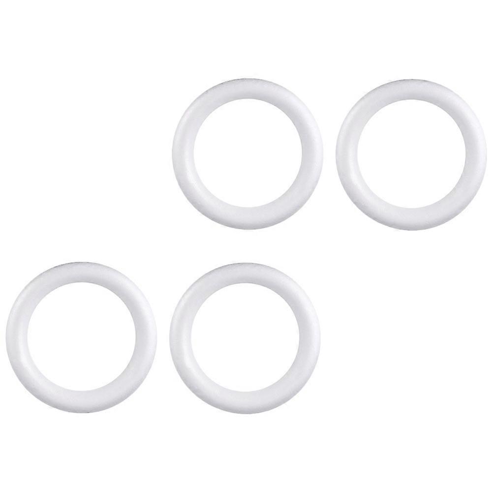 Foam DIY Ring White Circle for Wreath Making Crafts 8Pcs Set