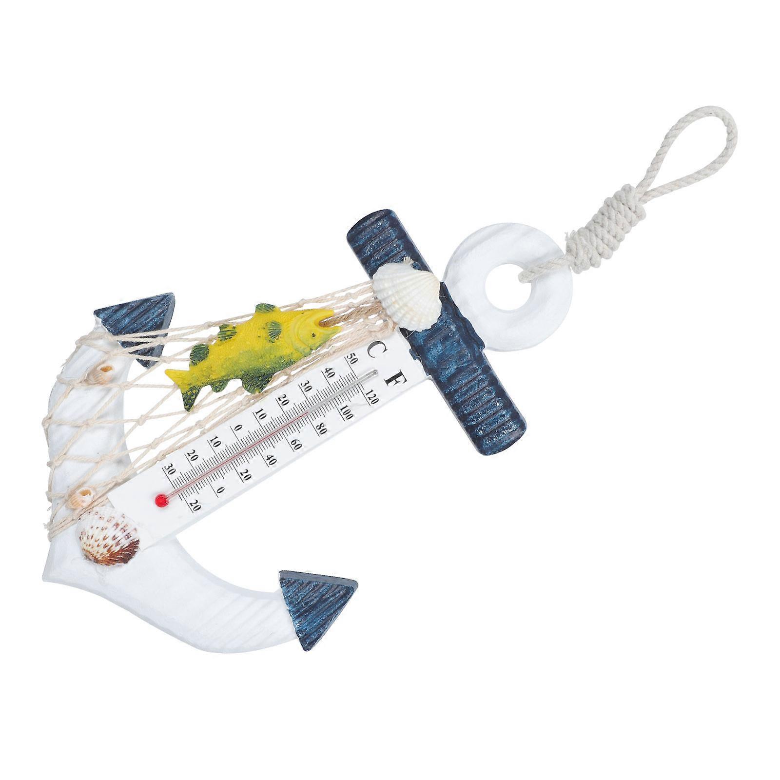 Elegant Wooden Anchor For Home Decoration Suitable For Any Occasion 23X15.3Cm Temperature Measurement 1Pcs