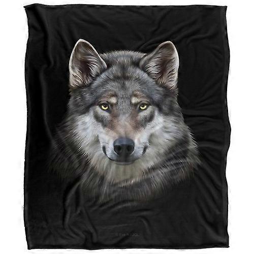 JQ Licensing En Silky Wolf Head Supersoft Blanket