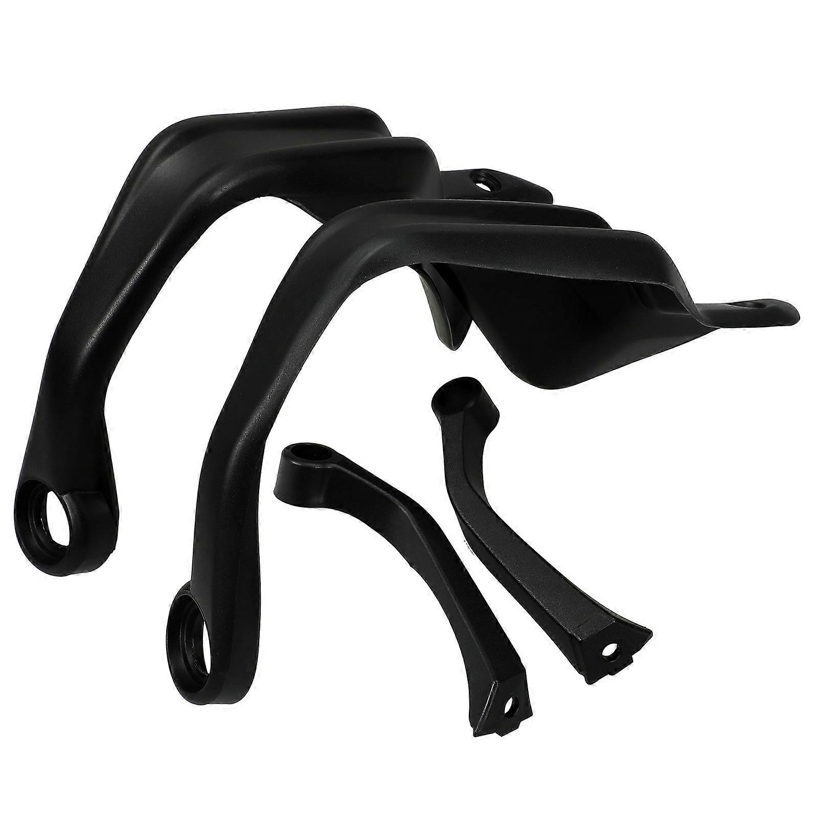 Handlebar Windproof Cover for Motorcycle 3Sets ABS Plastic Durable Black