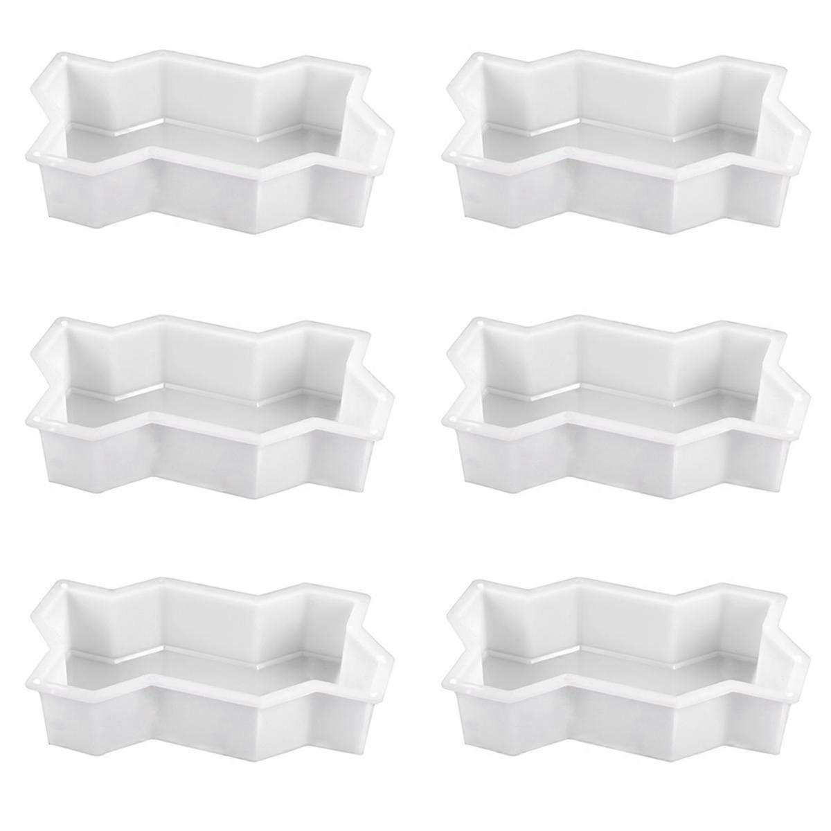 Three Waveform Garden Path Plastic Concrete Paving Brick Mold