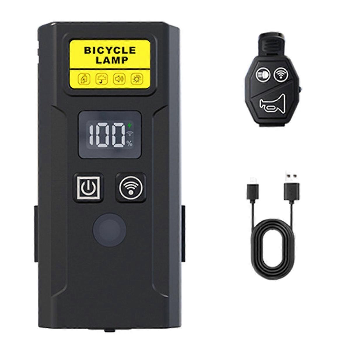 Bicycle Headlight with Smart Horn and Remote Control