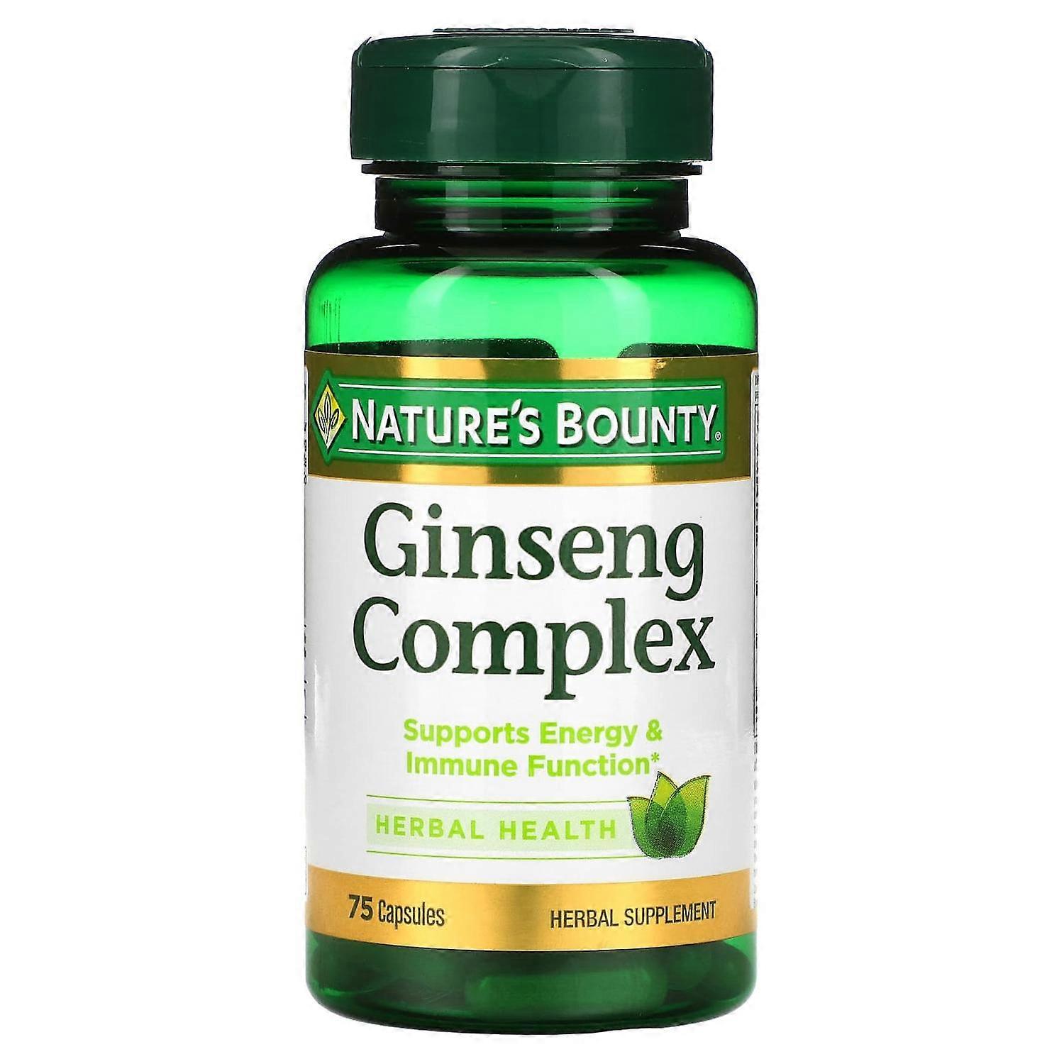 Nature's Bounty, Ginseng Complex, 75 Capsules
