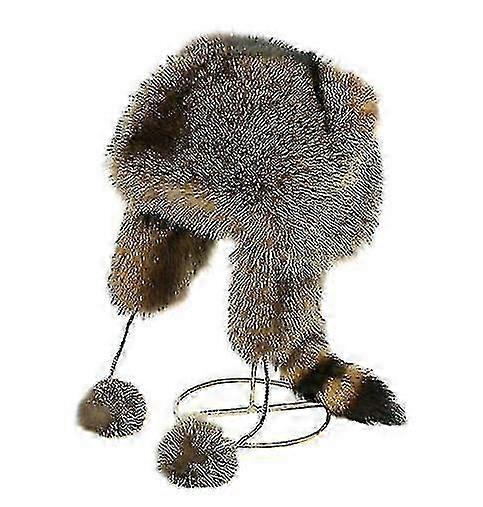 Coonskin Cap, Earth Friendly Coon Tail, Davy Crockett Cap 25-26
