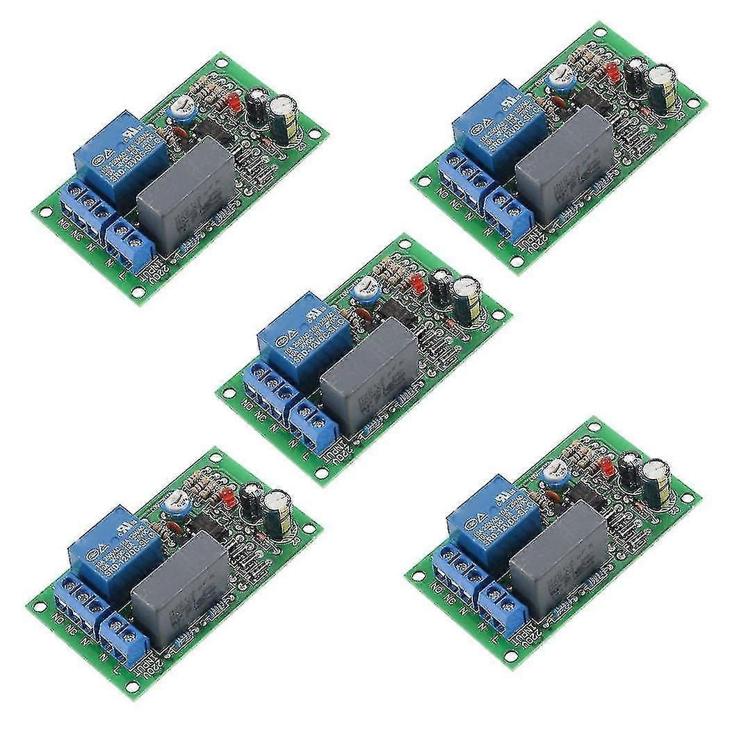 5x 220v Relay Board, Power On, Time Delay, Circuit Module, Corridor Switch, Stair Light, D1b5