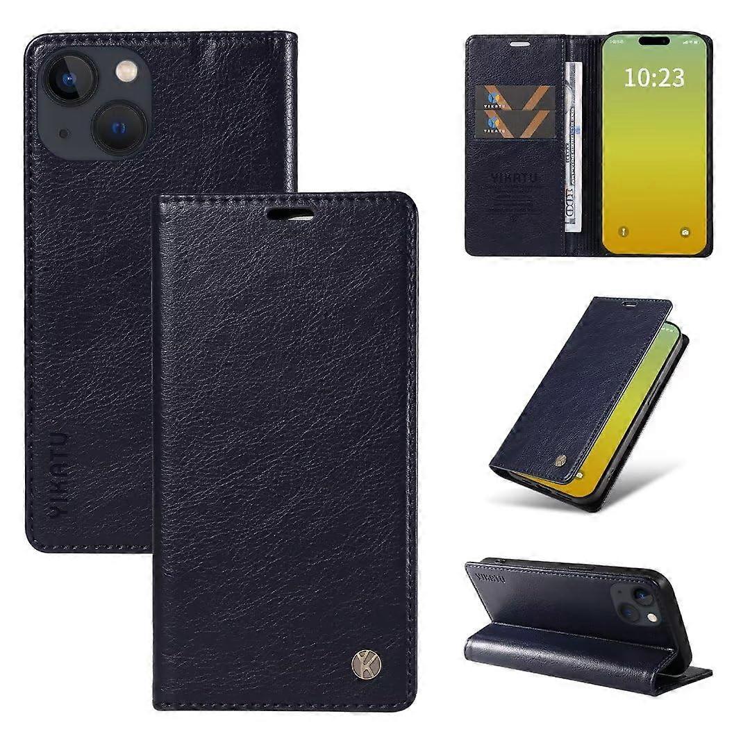 Leather Wallet Case for Vivo V29 5G, Flip Protective Shockproof Cover With Wallet Card Holder, Stand, Magnetic, Tibetan Blue