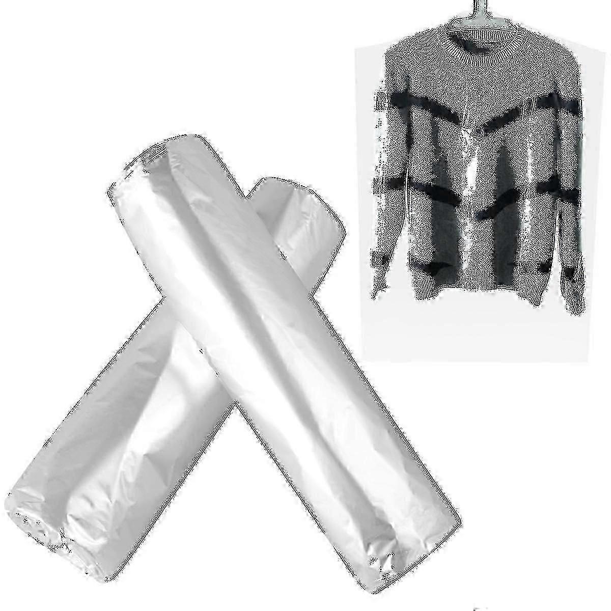50pcs 60x100cm服ダストカバー使い捨て服ダストカバー衣類セットバッグ