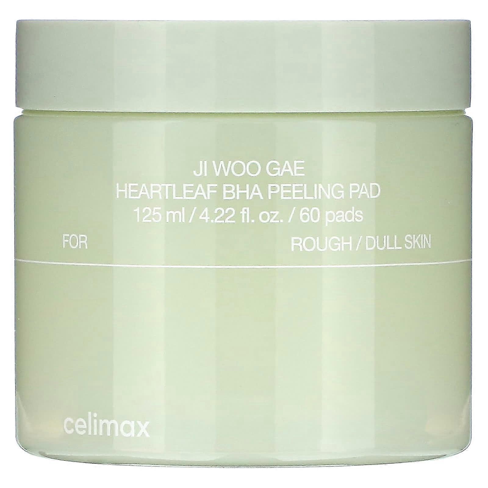 Ji Woo GAE Heartleaf BHA Peeling Pad, 60 Pads, 4.22 ml (125 ml)