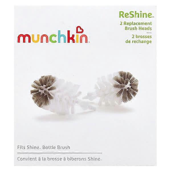 Munchkin, ReShineÃÂ¢ÃÂÃÂ¢, Replacement Brush Heads, 2 Count
