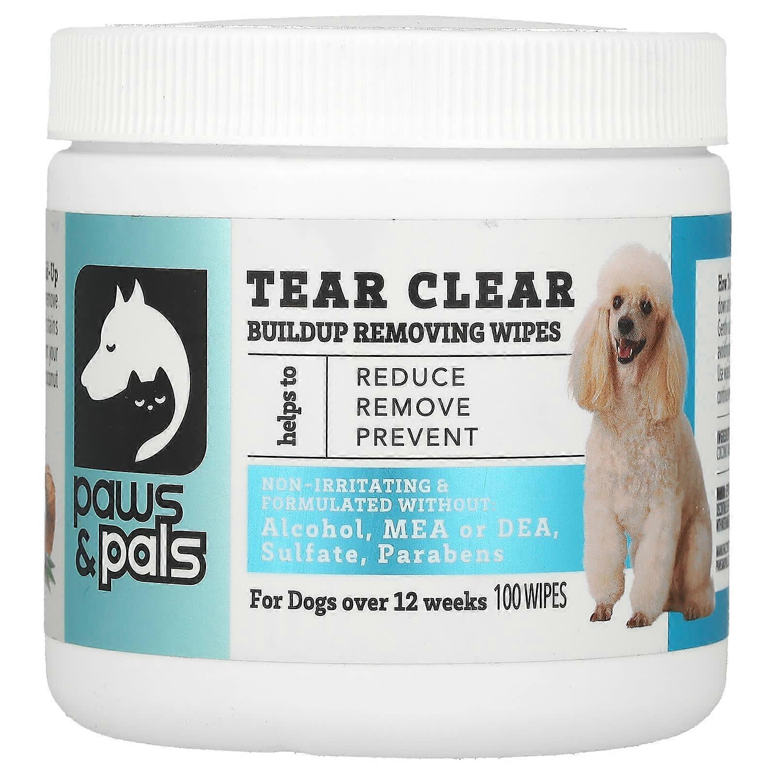 Tear Clear, Buildup Removing Wipes, For Dogs, 100 Wipes