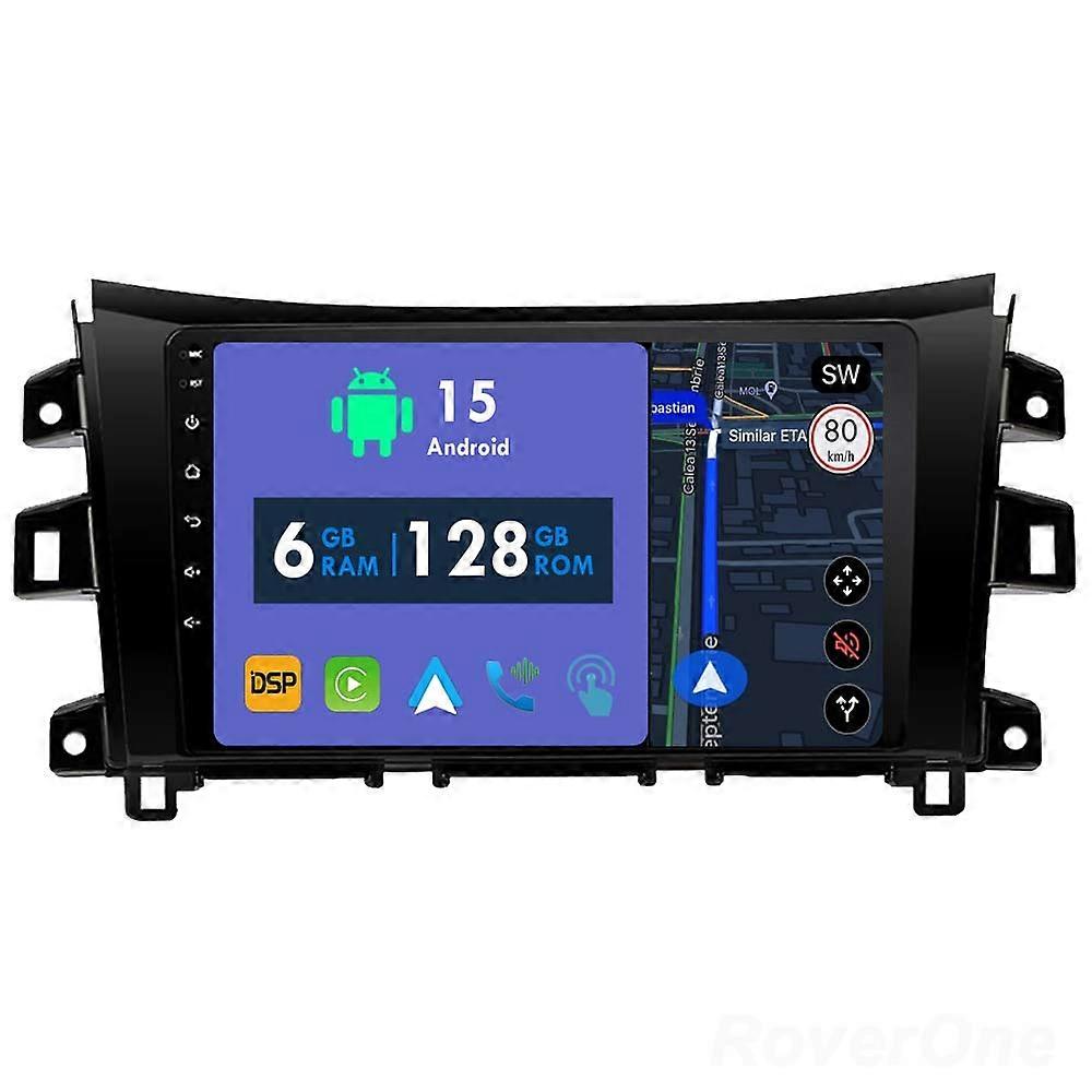 Car Radio 6G+128G CarPlay GPS Navigation Head Unit for Nissan Navara NP300 2011 - 2016 Android Auto Bluetooth Stereo Touch Screen