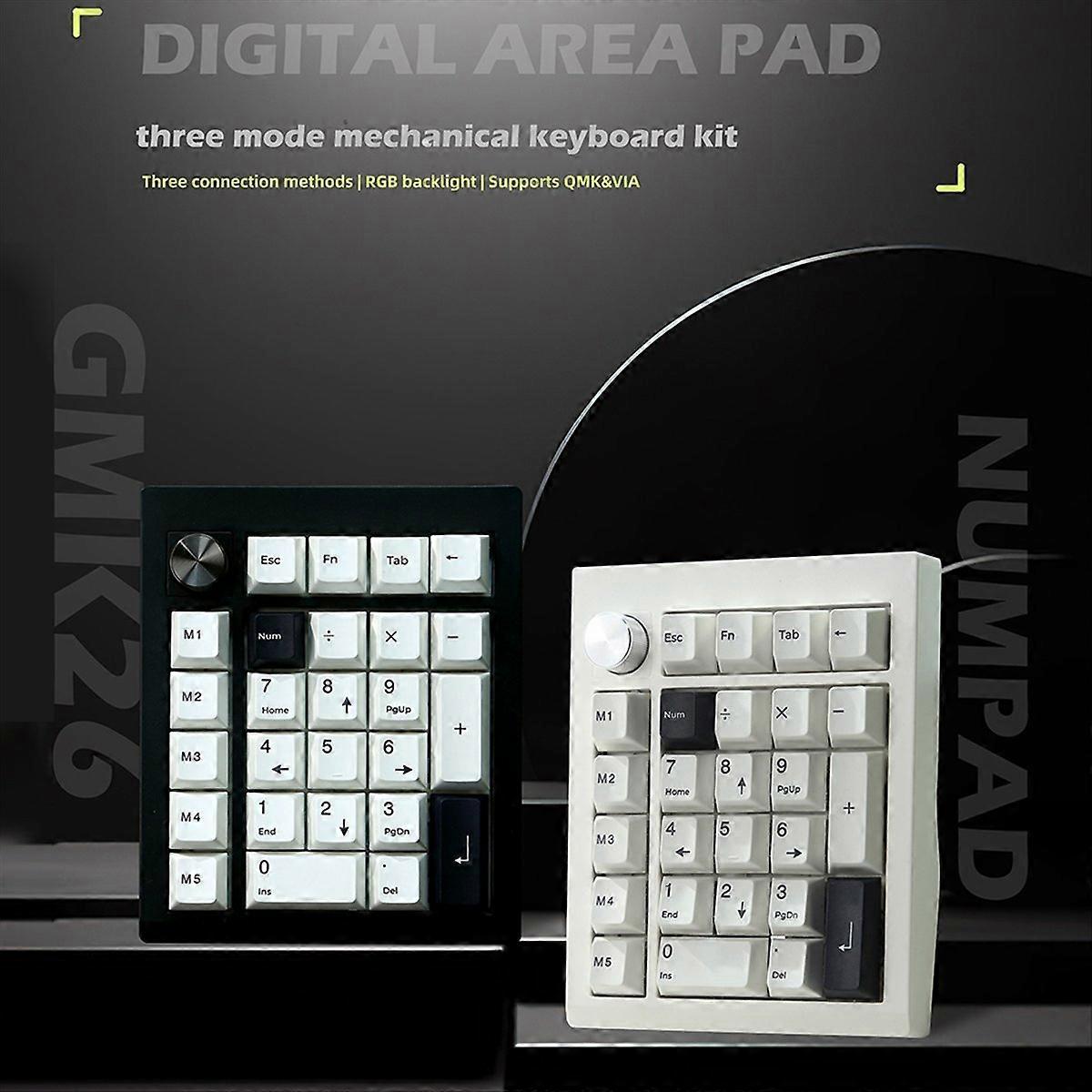 GMK26 Bluetoothメカニカルキーボード(Win / MacサポートQMK / VIAホワイト用)