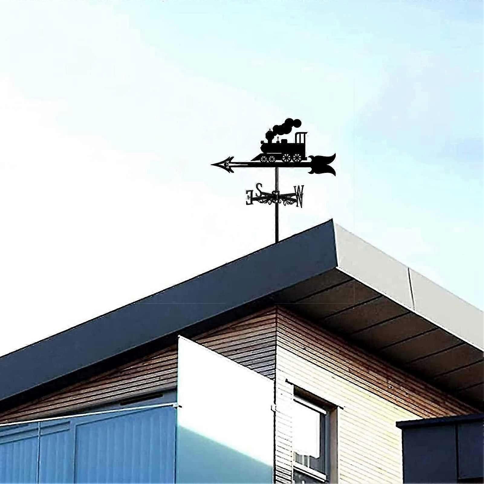 Train Silhouette Weather Vane, Professional Measuring Tool Garden