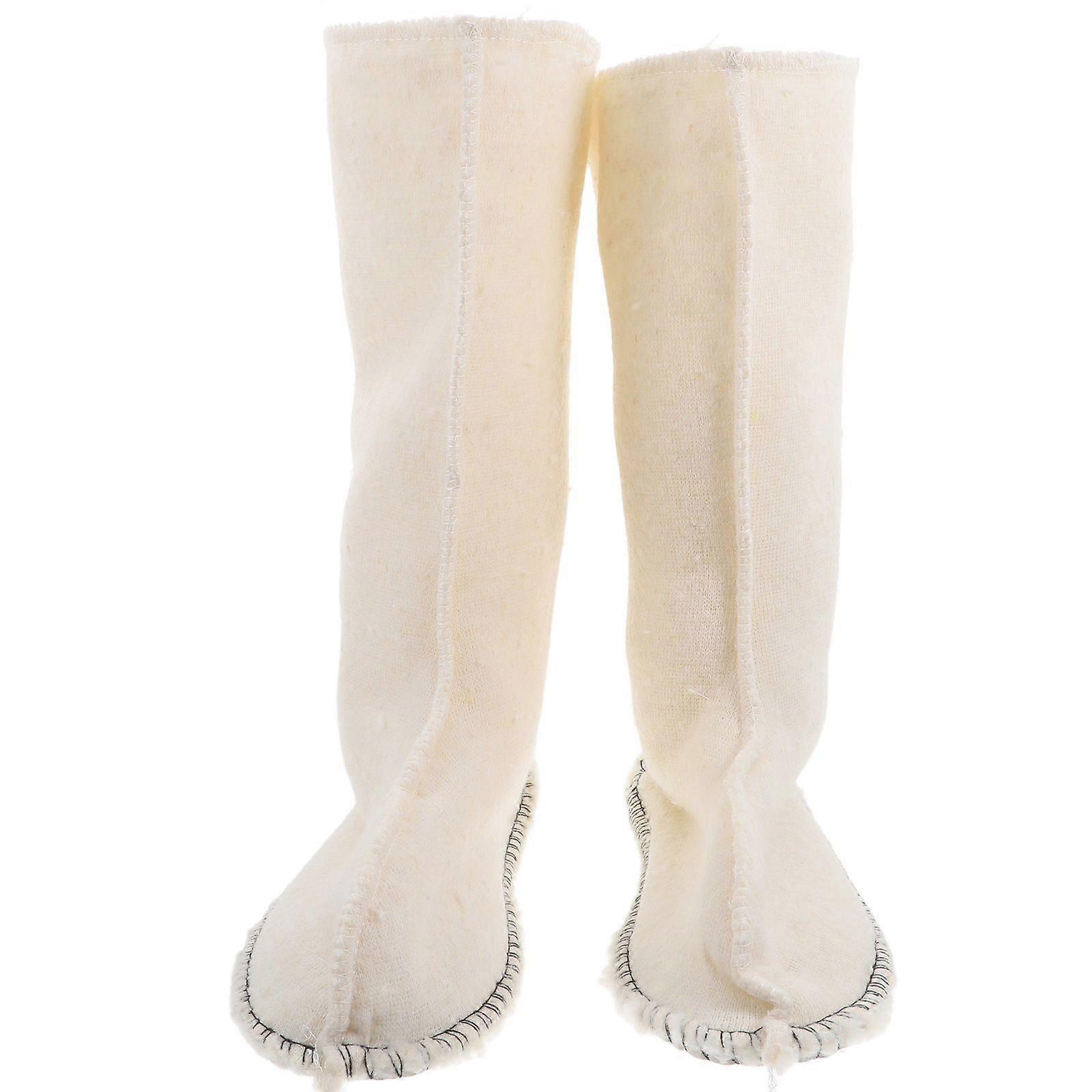 1 Pair Detachable Warm Liners for Winter Rain Boots Comfortable Boot Liners for Men and Women Thickened Thermal Boot Liners for Cold Weather Size 42