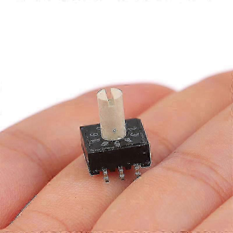 1pcs Rm3haf-10 Rotary Dial Switch 10 0-9 Coding Switch Patch 3:3 With Handle S2024123017251